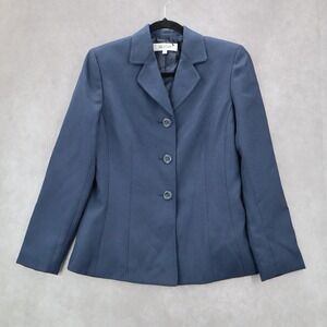 Suit Studio Blue Business Herringbone Formal Notch Suit Coat Jacket‎ Blazer 6